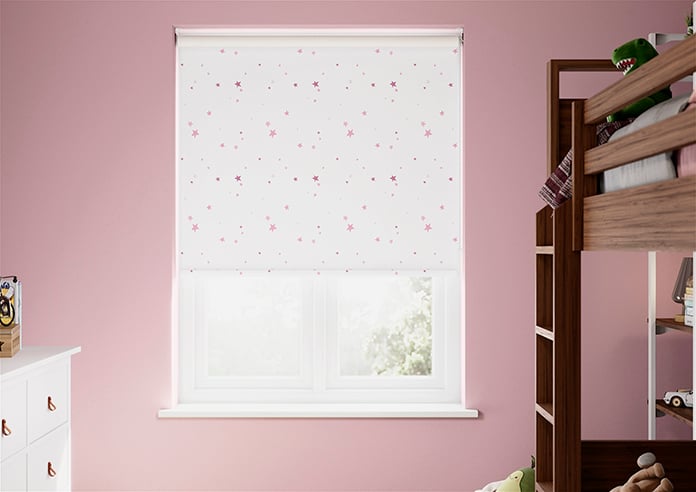 Laura Ashley Painterly Stars, Pink - Roller Blind - Image 3